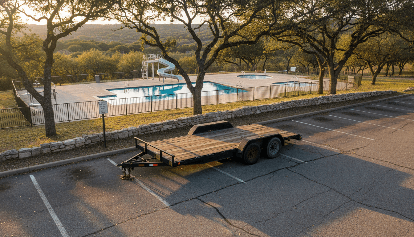 Unclaimed Trailer in Overflow Parking